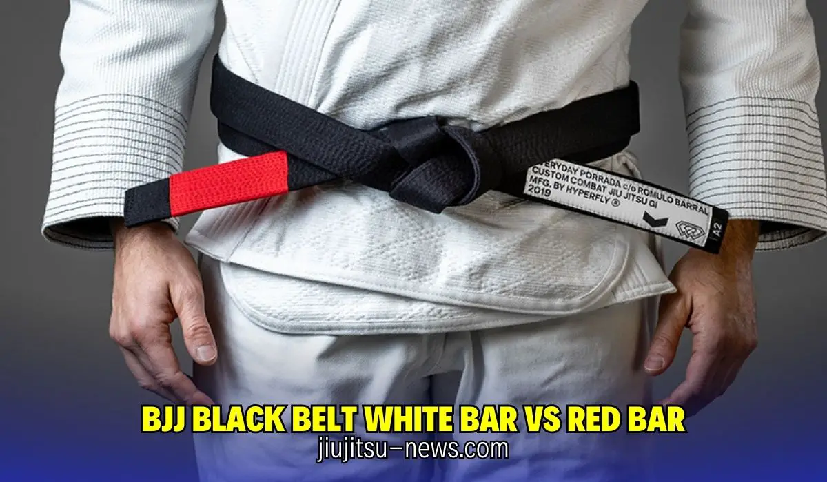 bjj black belt white bar vs red bar